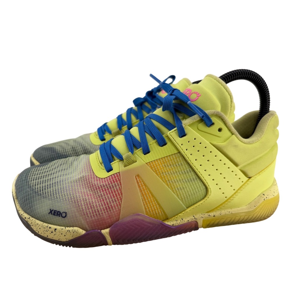 Xero Shoes X1 Low Women 7‎ Neon Yellow Multi Color Barefoot Training Sneakers